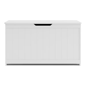 Caja de juguetes Podek 80x40x44,5 cm Blanco [en.casa]