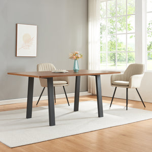 Juego de 2 estructuras de mesa Kraftisried 72x70cm Negro [en.casa]
