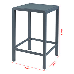 Conjunto de mesa alta Avise 3 piezas aluminio [casa.pro]