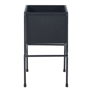 Soporte para plantas Sveio juego de 2 piezas metal negro [en.casa]