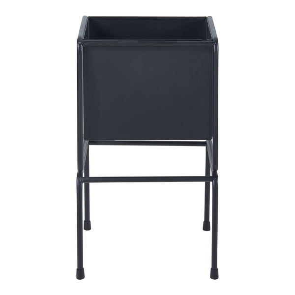 Soporte para plantas Sveio juego de 2 piezas metal negro [en.casa]