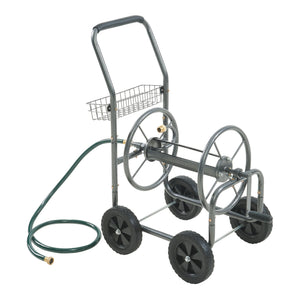 Carro para manguera Gelibolu para manguera de 3/4 pulgadas máx. 65 m Gris [pro.tec]
