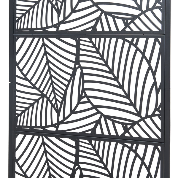 Tabique Surnskoki con macetero Acero Negro [casa.pro]