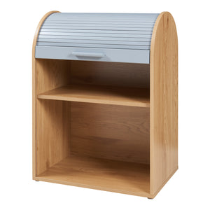 Armario persiana Kavlinge 80x60x40 cm Bambú/Gris [en.casa]