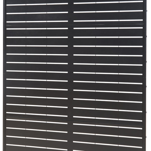 Tabique interior Trolu acero 200x100x50 cm negro [casa.pro]