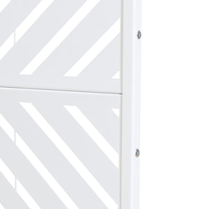 Tabique interior Kekan acero 200x100x50 cm blanco [casa.pro]