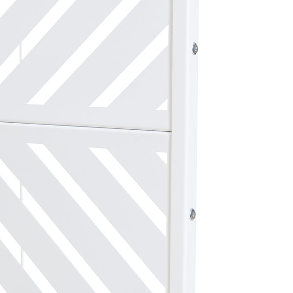 Tabique interior Kekan acero 200x100x50 cm blanco [casa.pro]