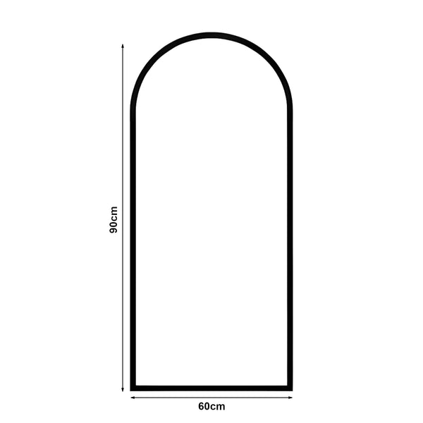 Espejo de pared Podena 90x60 cm natural [en.casa]