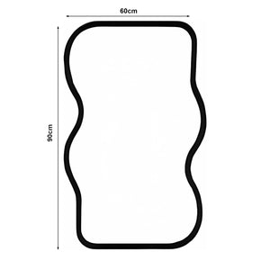 Espejo de pared Bellerirnu 90x60 cm aspecto roble Sonoma [en.casa]