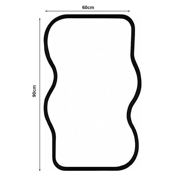 Espejo de pared Bellerirnu 90x60 cm aspecto roble Sonoma [en.casa]