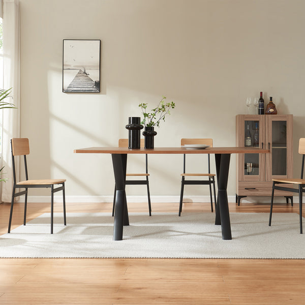 Estructura de mesa Klixjö juego de 2 acero 72x70x10 cm negro [en.casa]