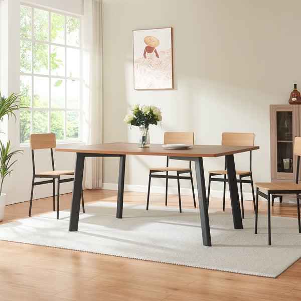 Patas de mesa Hostang juego de 4 50x8x71 cm negro [en.casa]