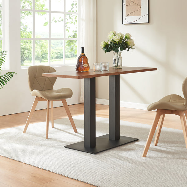 Estructura de mesa Vadejord acero 70x40x73 cm negro [en.casa]
