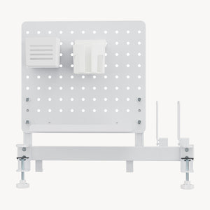 Organizador de escritorio Sauda para sujetar 50x50 cm Acero Blanco [en.casa]