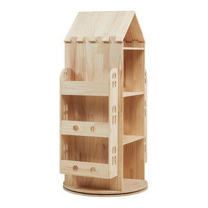 Estantería infantil giratoria Sanköre 122x64x43 cm Madera de pino natural [en.casa]
