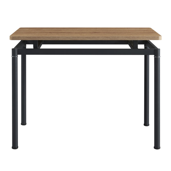 Grupo de comedor Hemnes de 5 piezas en aspecto roble/marrón claro [en.casa]