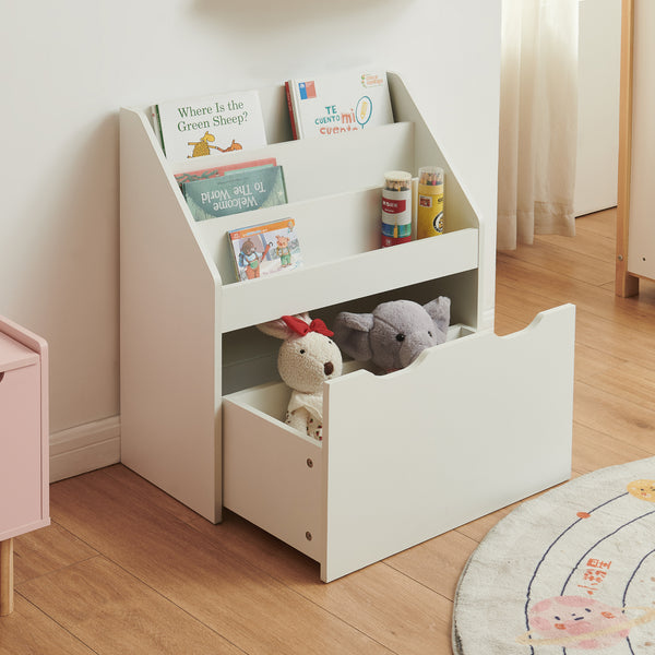 Estantería para niños Sirlstalo 70x63x30 cm Blanco [en.casa]