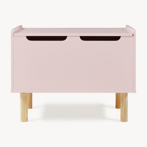 Caja de juguetes Virer 60x40x45 cm Rosa [en.casa]