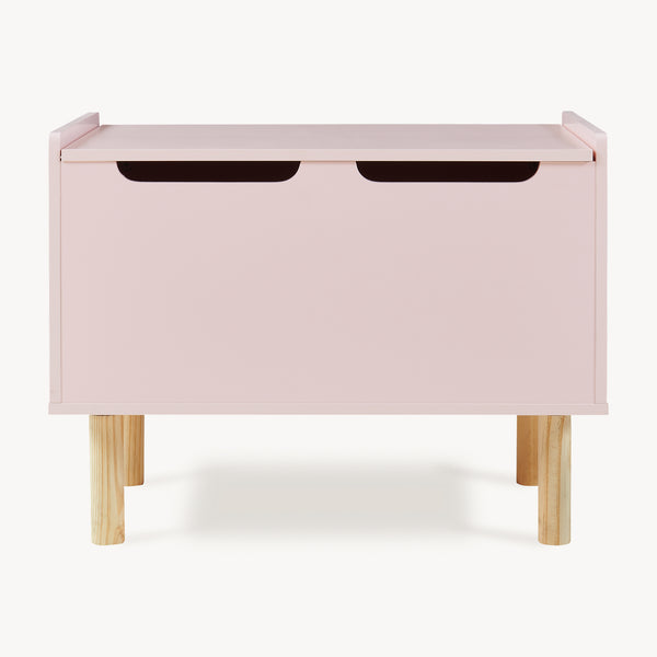 Caja de juguetes Virer 60x40x45 cm Rosa [en.casa]