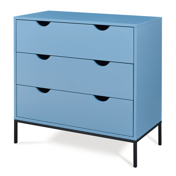 Kommode Colwyn 78x80x40 cm Blau [en.casa]