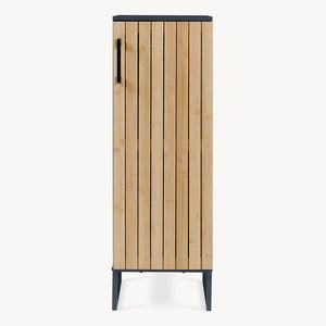 Armario de baño Svanes 90x30x30 cm Gris oscuro/Natural [en.casa]