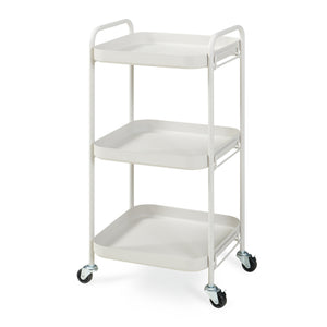Carro de servicio Kelevn 3 niveles acero 67x33x31cm - Gris [en.casa]