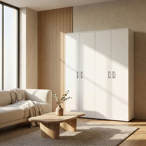 Armario Chalvefted 175x60x35 cm Blanco [en.casa]