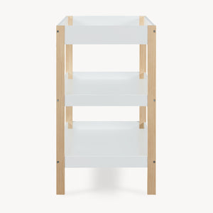 Cambiador Oupilu con 2 estantes 91x82x53 cm Blanco [en.casa]