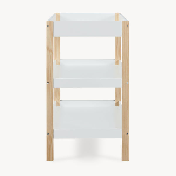 Cambiador Oupilu con 2 estantes 91x82x53 cm Blanco [en.casa]