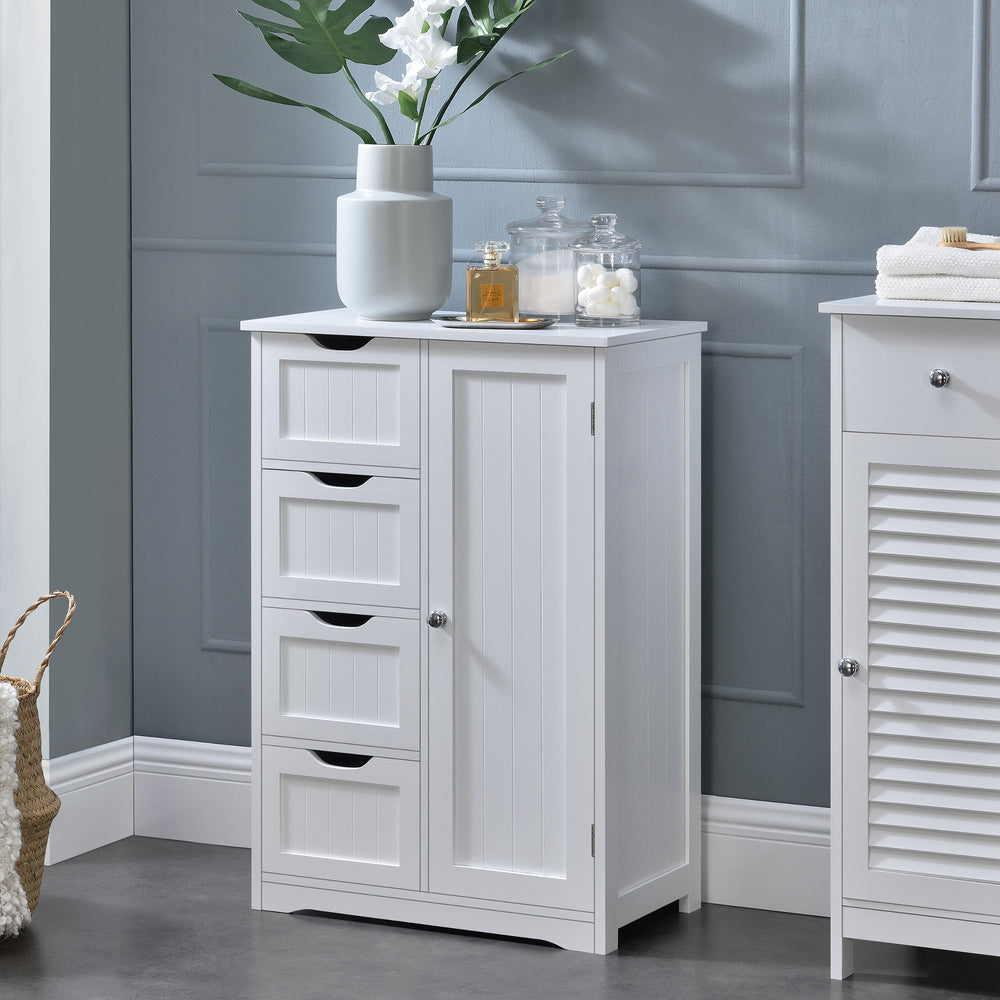 Armario de baño Locust 81x55x30 cm blanco en.casa - premiumXL