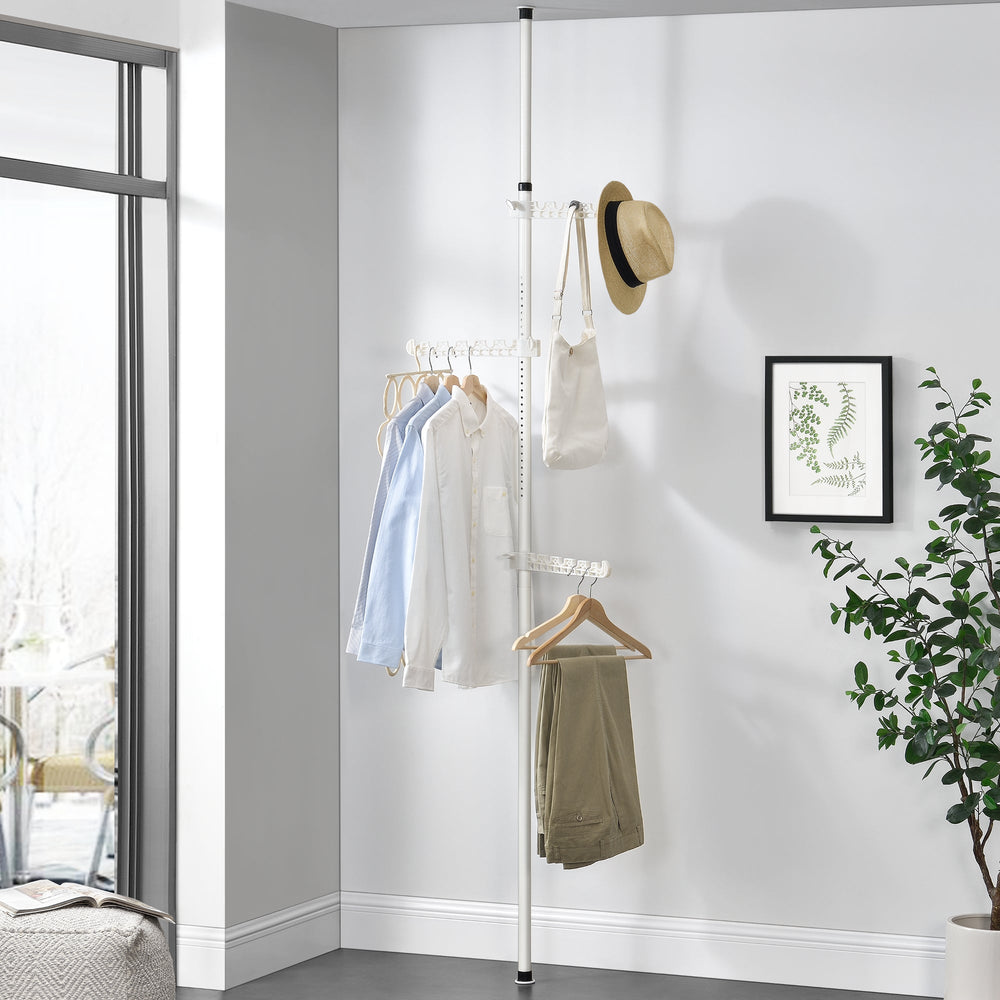 Perchero Havneby perchero telescópico con barra para ropa en.casa - premiumXL
