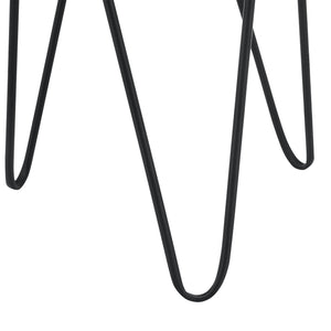 Soporte para plantas Hedera en juego de 2 piezas Metal Negro [en.casa]