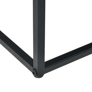 Mesa de centro Nyker 47x100x50 cm Diseño industrial Negro en.casa