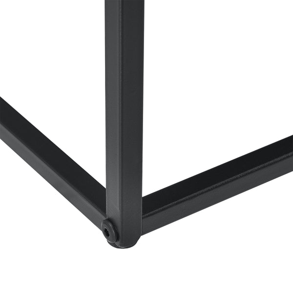 Mesa de centro Nyker 47x100x50 cm Diseño industrial Negro en.casa