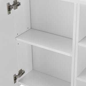 Armario de baño Harstad 64x80x20 cm Blanco [en.casa]
