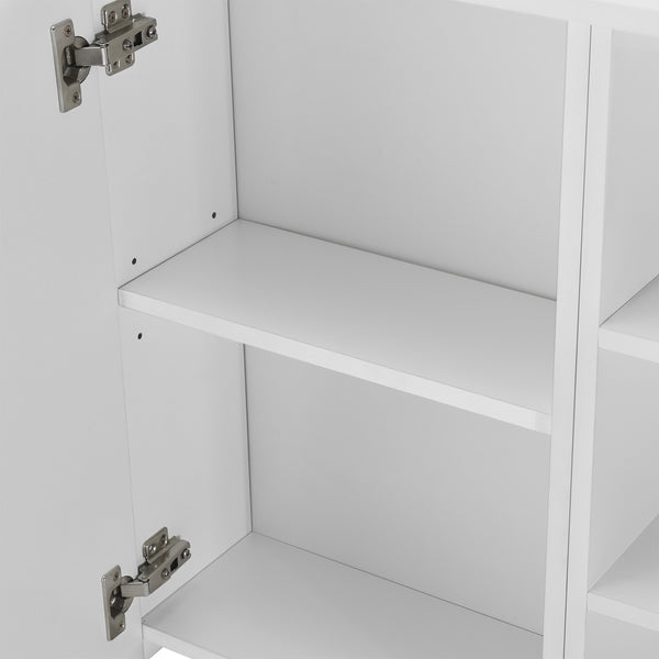 Armario de baño Harstad 64x80x20 cm Blanco [en.casa]