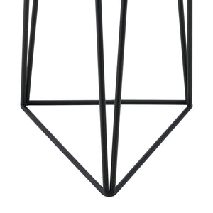 Soporte para macetas Menen 2 piezas Negro-Dorado en.casa