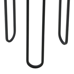 Soporte para macetas Modave 2 piezas Negro-Dorado en.casa