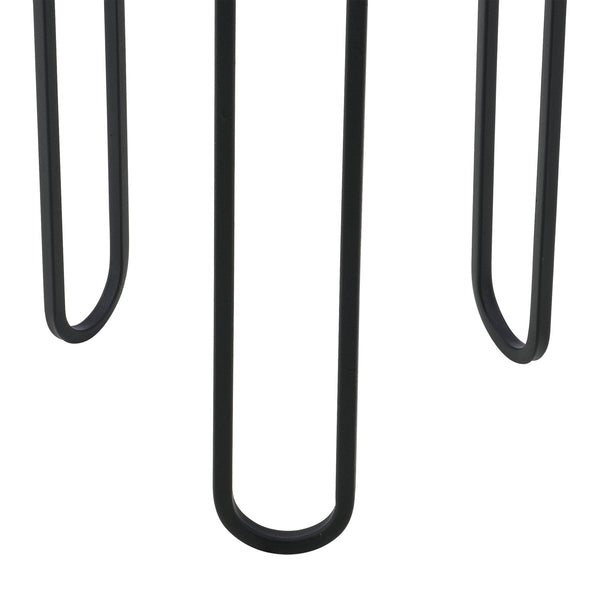 Soporte para macetas Modave 2 piezas Negro-Dorado en.casa