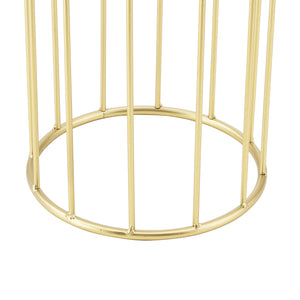 Soporte para macetas Mortsel juego de 2 piezas metal negro-dorado [en.casa]