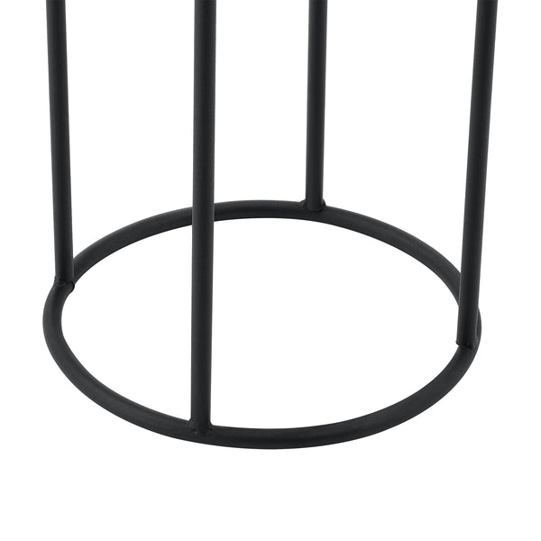 Soporte para macetas Manhay 2 piezas Negro-Dorado en.casa