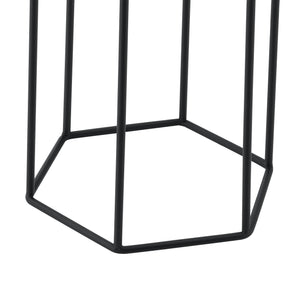 Soporte para macetas Merelbeke de 2 piezas en negro y dorado en.casa