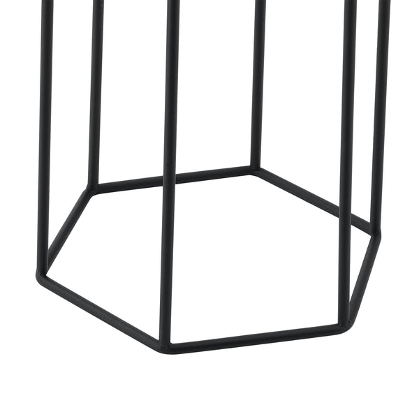 Soporte para macetas Merelbeke de 2 piezas en negro y dorado en.casa