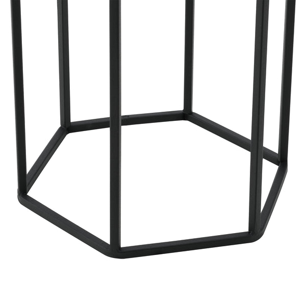 Soporte para macetas Malgedem 2 piezas Negro-Dorado en.casa