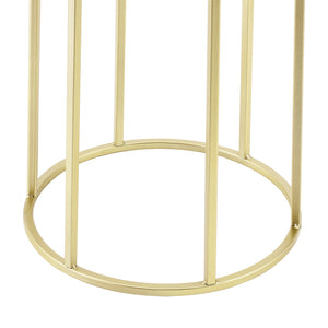 Soporte para maceta Macon 2 piezas Negro-Dorado en.casa