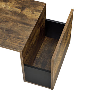 Mesa de centro Bollnäs 90x45x35 cm con compartimento de almacenamiento varios colores en.casa