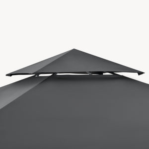 Gazebo del Pabellón para la Barbacoa Parga 250 x 241 x 151 cm Gris Antracita [en.casa]®