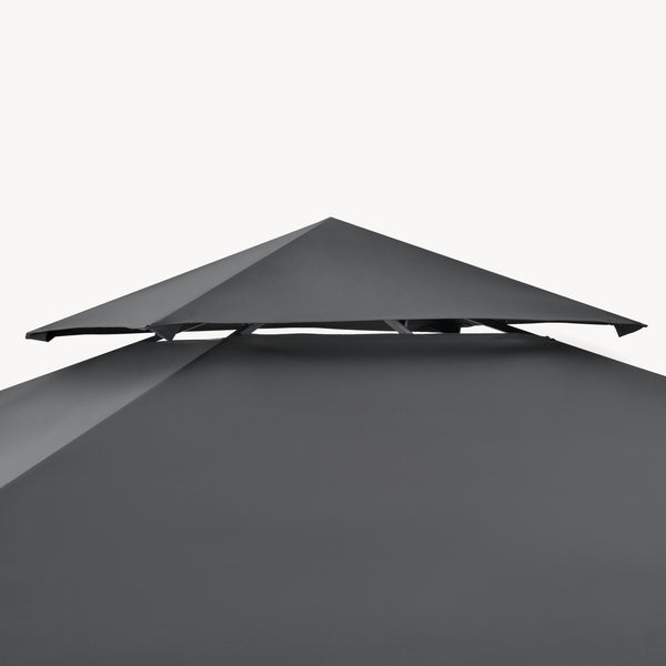 Gazebo del Pabellón para la Barbacoa Parga 250 x 241 x 151 cm Gris Antracita [en.casa]®