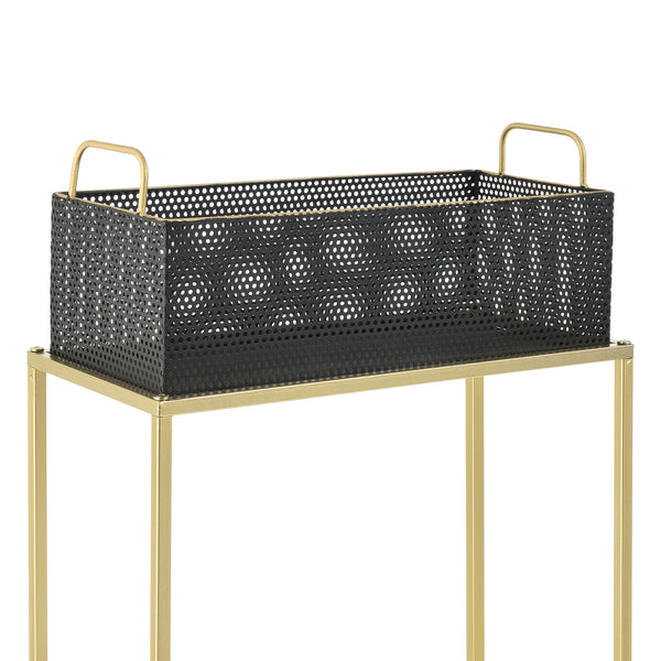 Soporte para plantas Jurbise juego de 2 piezas color latón/negro en.casa