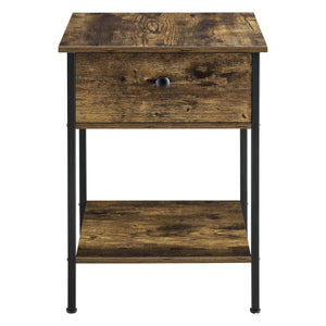 Mesa auxiliar Fagersta 40x40x55cm Tono de madera oscura en.casa